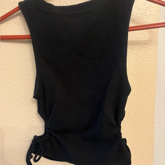 Zara Black Sleeveless Top w/ Side Ties Size M - Picture 3 of 4